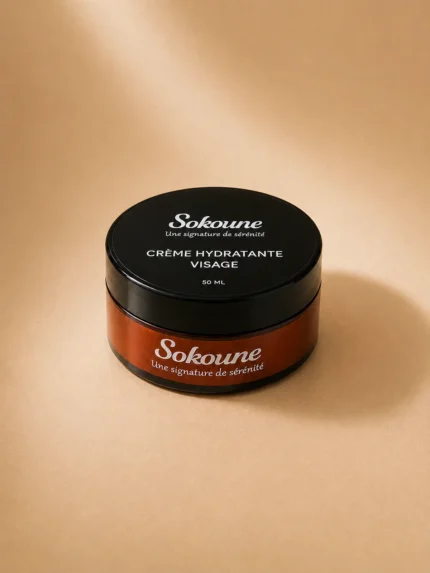 Crème hydratante visage Sokoune, pot ambré 50 ml