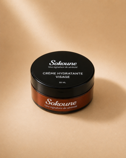 Crème hydratante visage Sokoune, pot ambré 50 ml