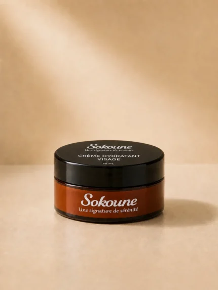 Crème hydratante visage Sokoune, pot ambré 50 ml