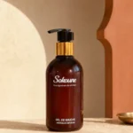 Gel douche Morrocan Infusion Sokoune, flacon pompe ambré 250 ml, parfum thé vert et fleur d'oranger