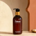 Gel douche Morrocan Infusion Sokoune, flacon pompe ambré 250 ml, parfum thé vert et fleur d'oranger