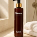 Gel intime Sokoune, flacon 200 ml, hygiène intime douce au musc blanc