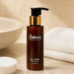 Gel intime sans rinçage Sokoune au musc blanc, flacon pompe 120 ml