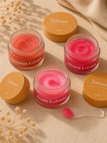 Trio lèvres gommage masque de nuit baume